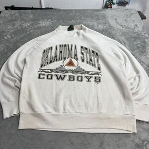 VTG 90s Oklahoma State University OSU Cowboys Crewneck Sweatshirt Mens L TSI USA